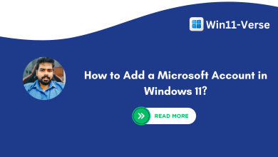 How to Add a Microsoft Account in Windows 11?